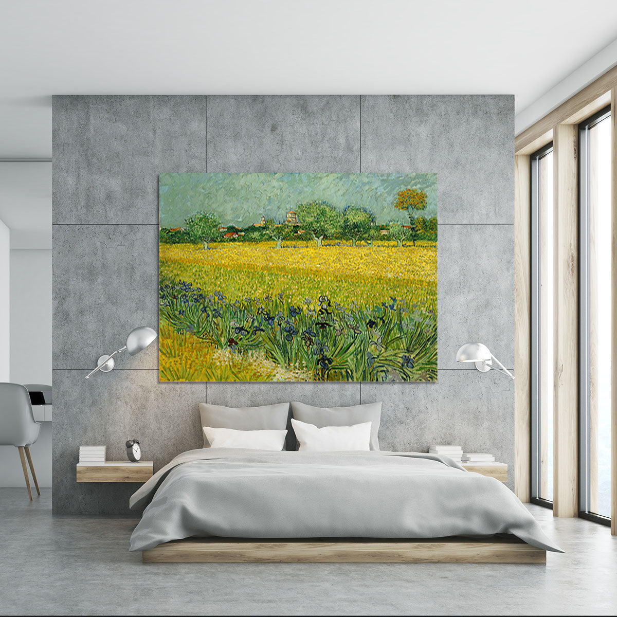 Field with flowers near Arles Canvas Print or Poster - Canvas Art Rocks - 5