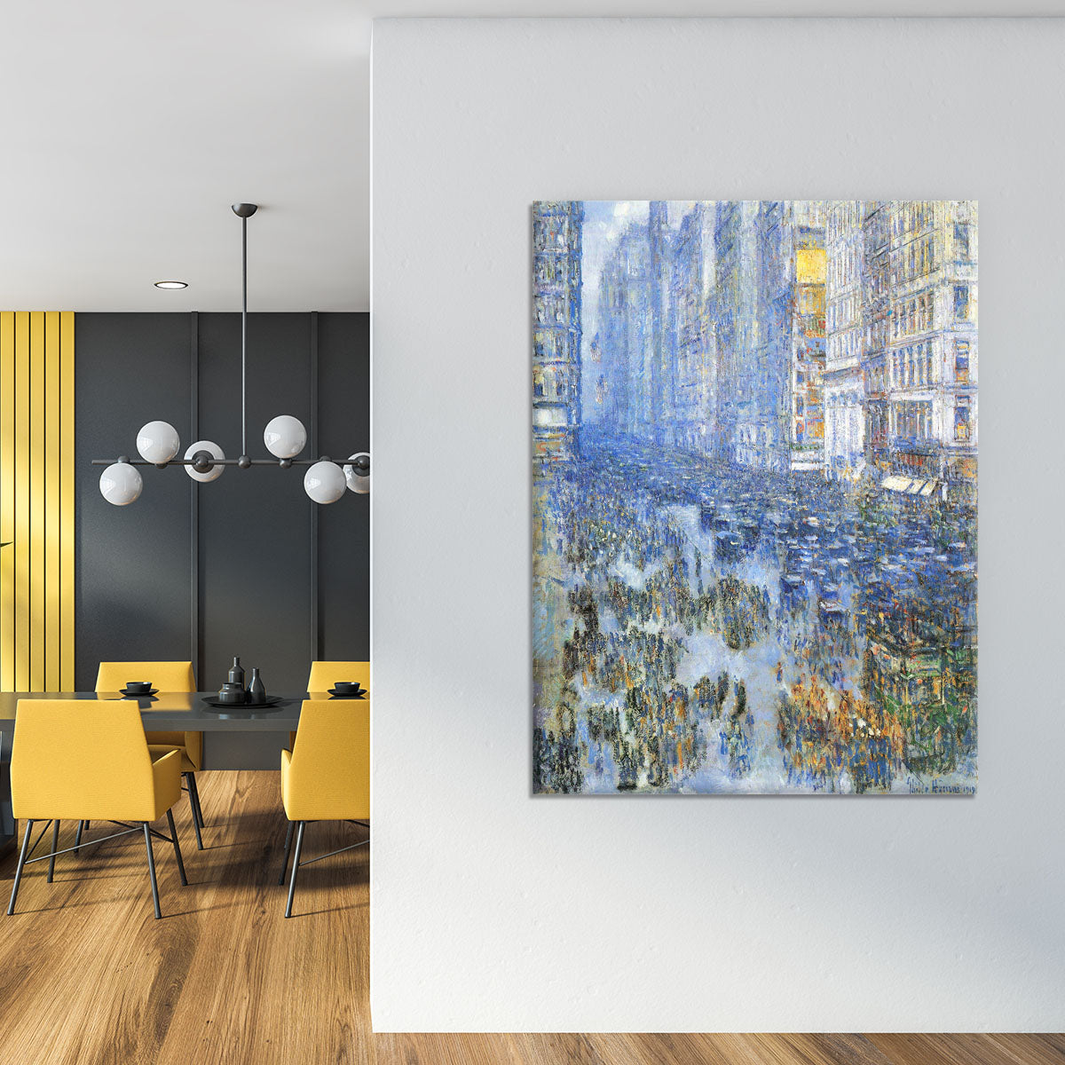 Fifth Avenue by Hassam Canvas Print or Poster - Canvas Art Rocks - 4