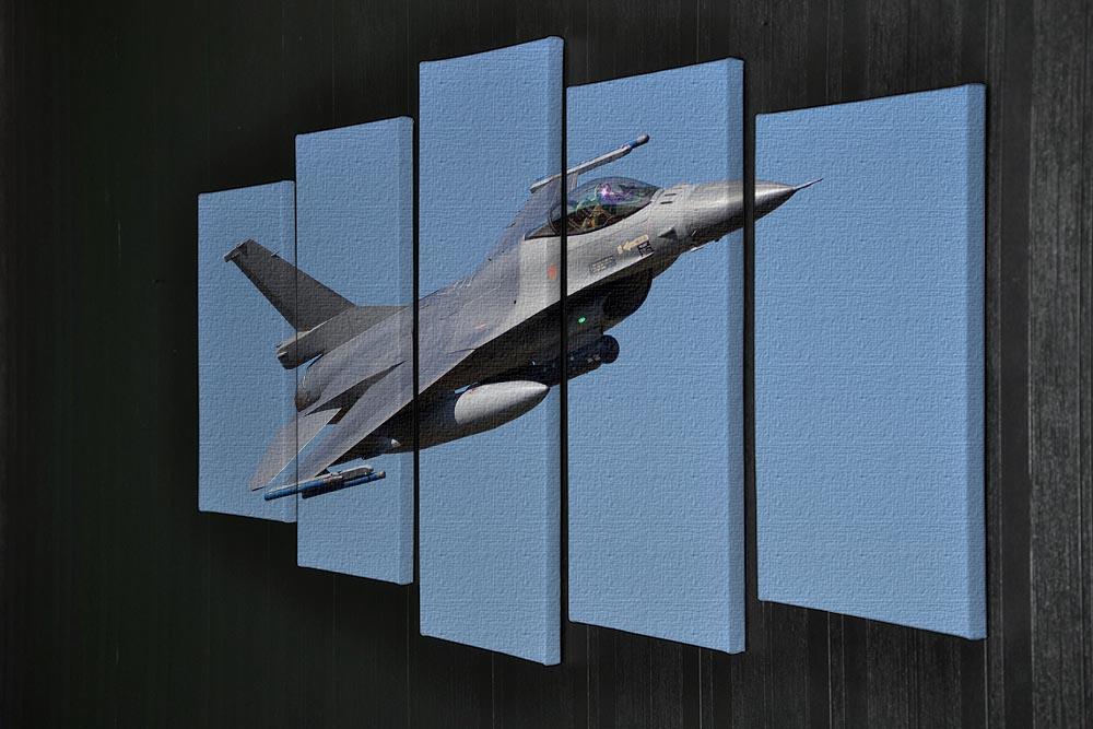 Fighter jet flyby 5 Split Panel Canvas  - Canvas Art Rocks - 2