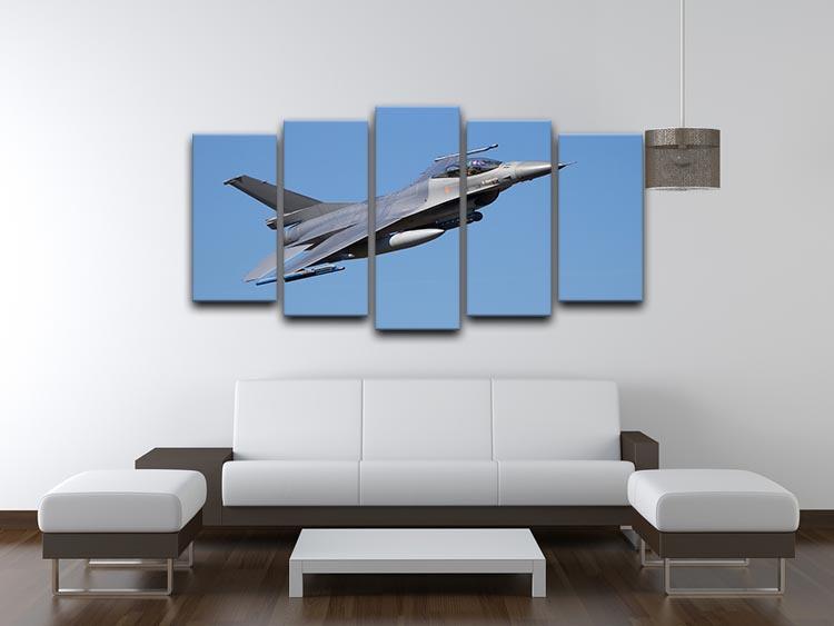 Fighter jet flyby 5 Split Panel Canvas  - Canvas Art Rocks - 3