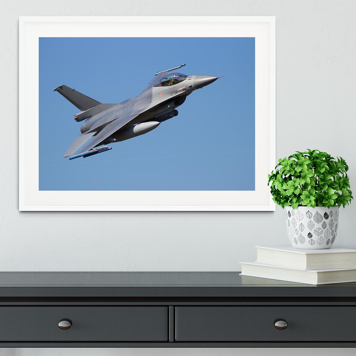 Fighter jet flyby Framed Print - Canvas Art Rocks - 5