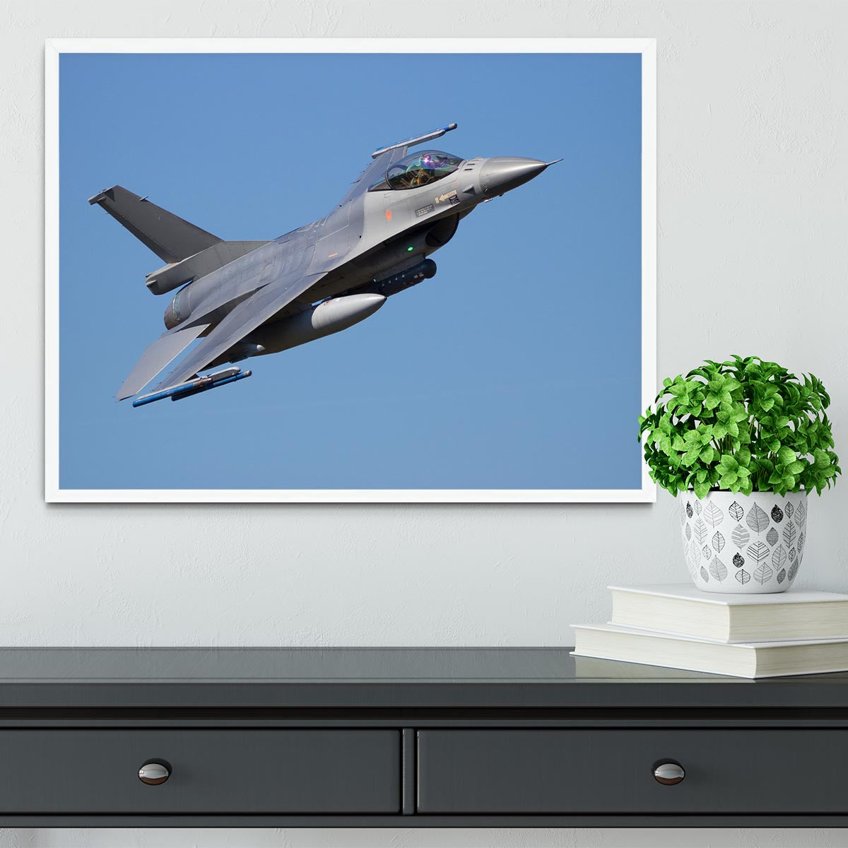 Fighter jet flyby Framed Print - Canvas Art Rocks -6