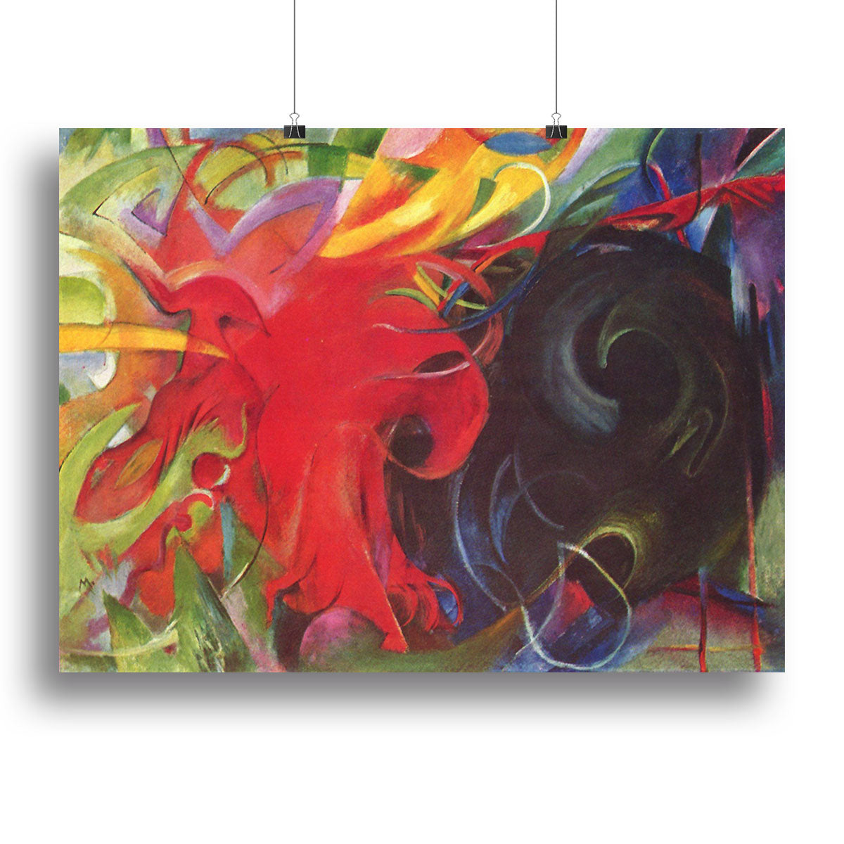 Fighting forms by Franz Marc Canvas Print or Poster - Canvas Art Rocks - 2