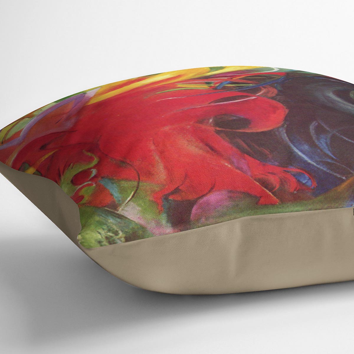 Fighting forms by Franz Marc Cushion