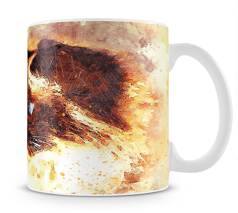 Fire Cat Painting Mug - Canvas Art Rocks - 1