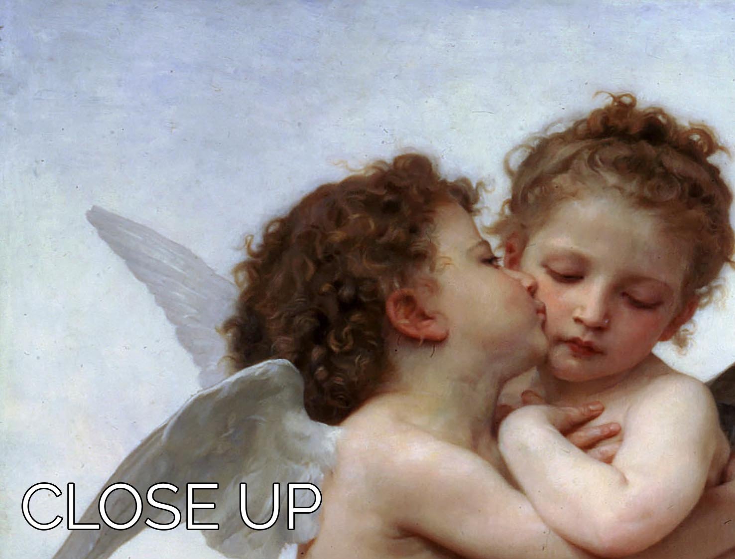 First Kiss By Bouguereau 3 Split Panel Canvas Print - Canvas Art Rocks - 3