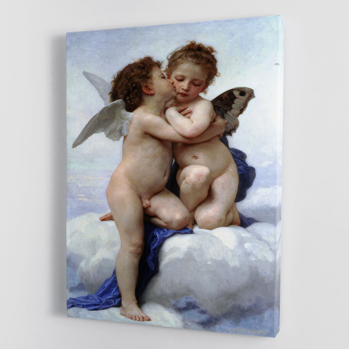 First Kiss By Bouguereau Canvas Print or Poster - Canvas Art Rocks - 1