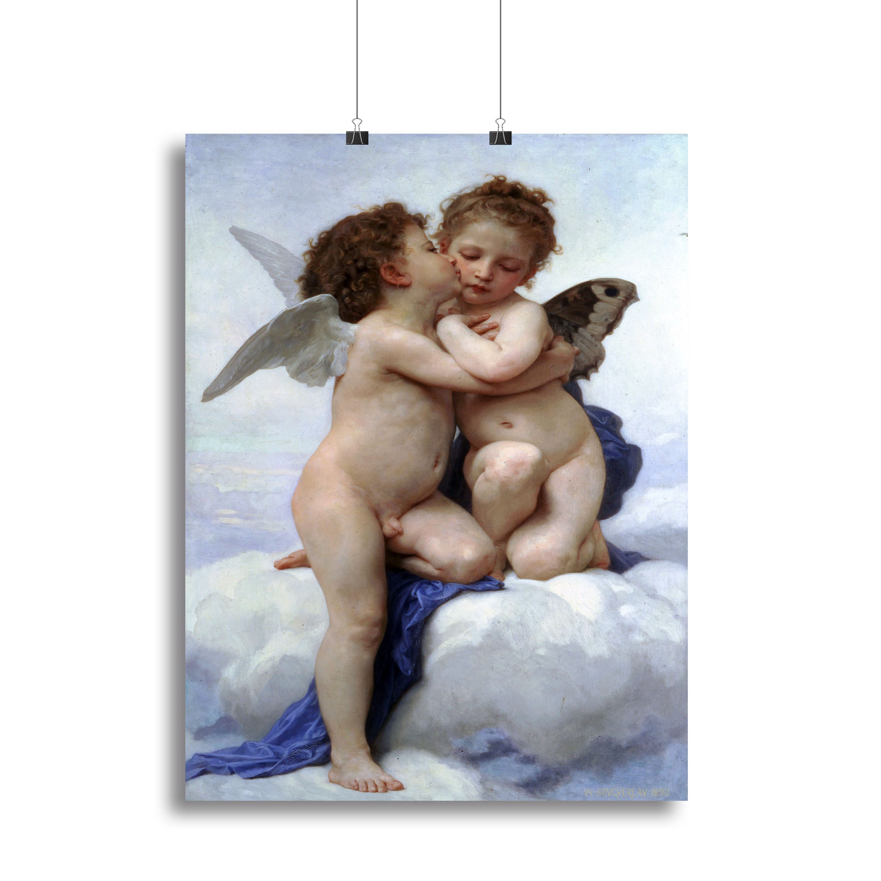 First Kiss By Bouguereau Canvas Print or Poster - Canvas Art Rocks - 2