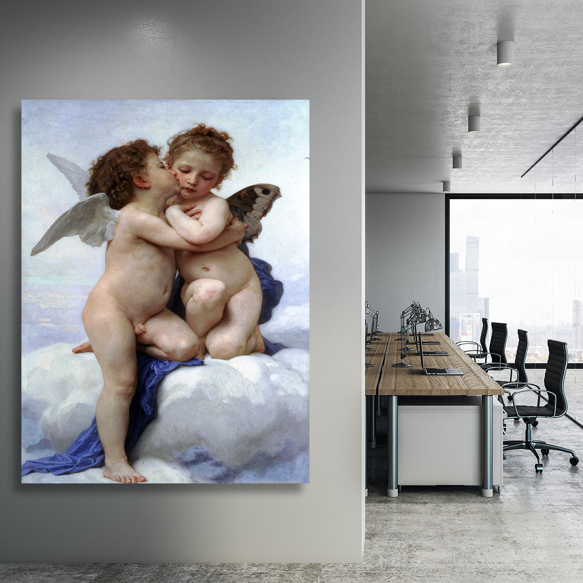 First Kiss By Bouguereau Canvas Print or Poster - Canvas Art Rocks - 3