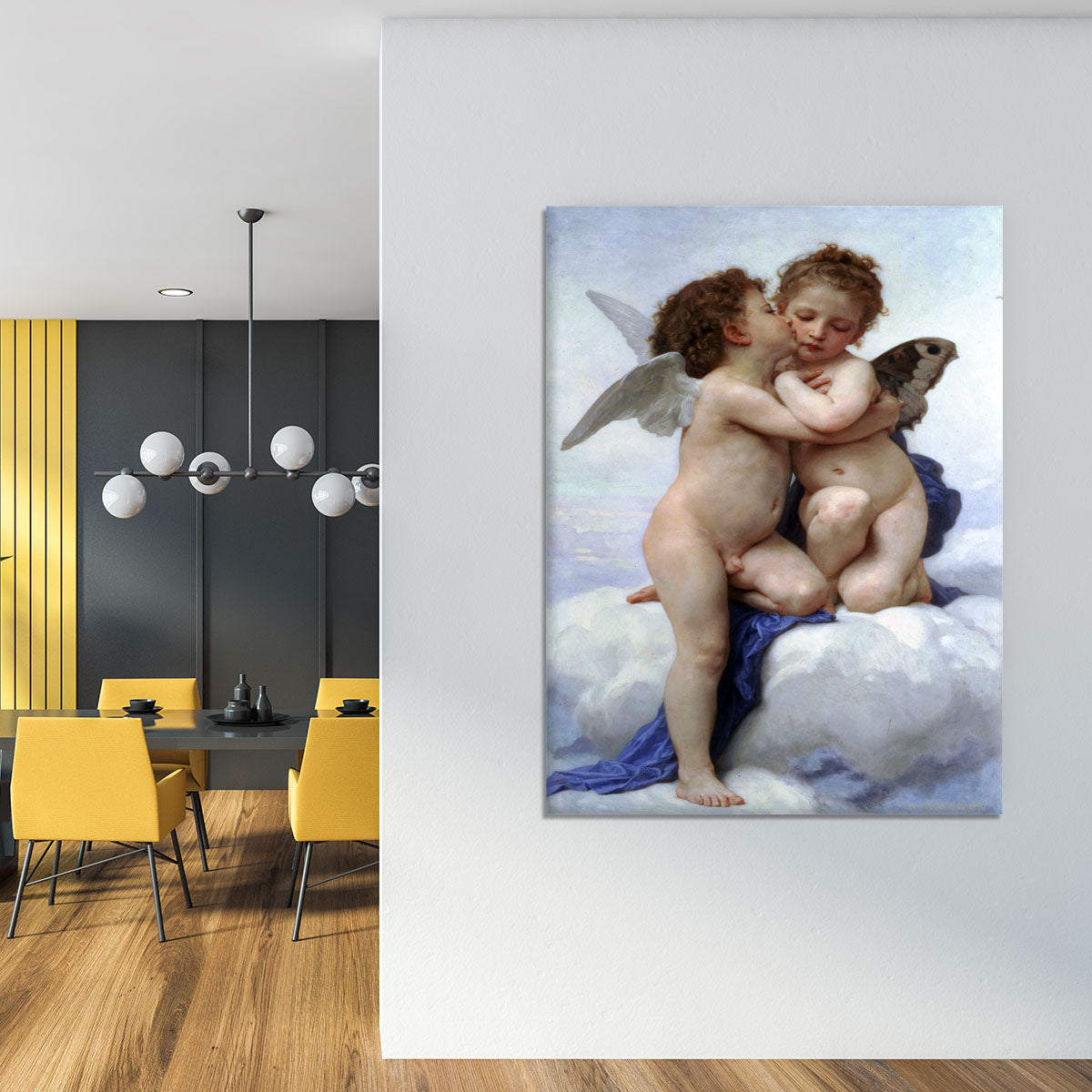 First Kiss By Bouguereau Canvas Print or Poster - Canvas Art Rocks - 4