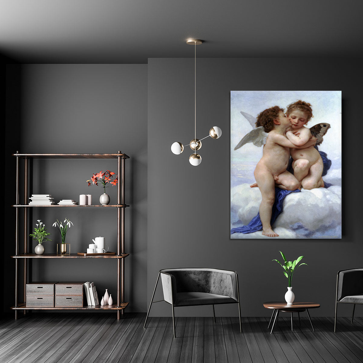 First Kiss By Bouguereau Canvas Print or Poster - Canvas Art Rocks - 5