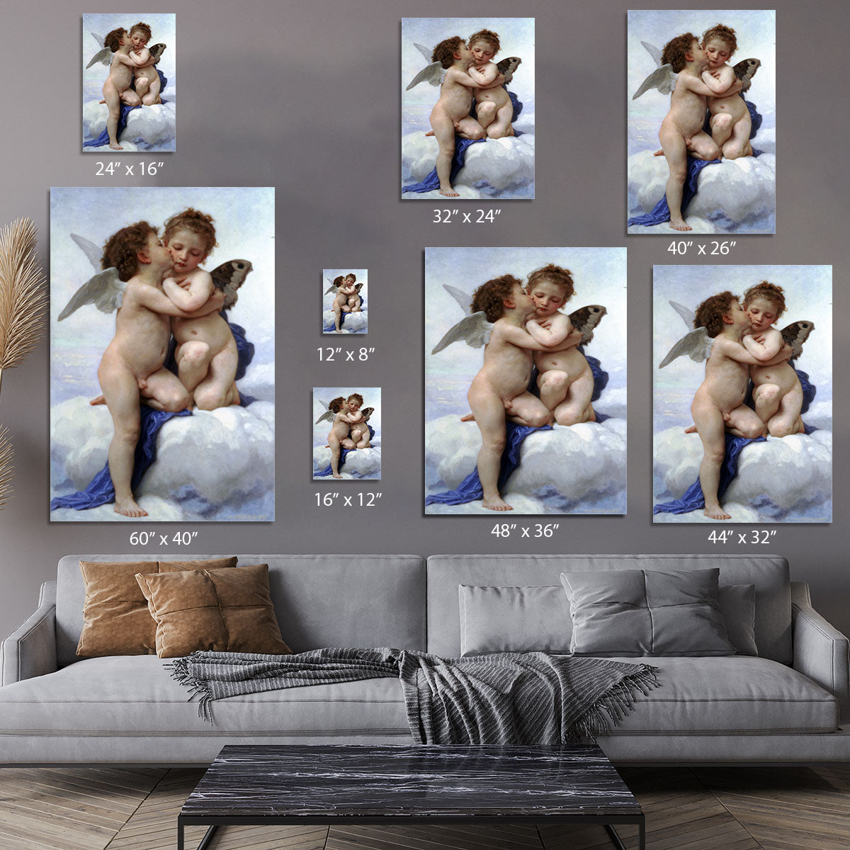 First Kiss By Bouguereau Canvas Print or Poster - Canvas Art Rocks - 7