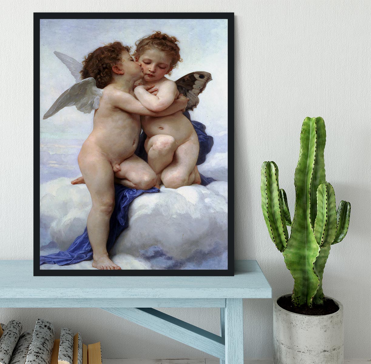 First Kiss By Bouguereau Framed Print - Canvas Art Rocks - 2