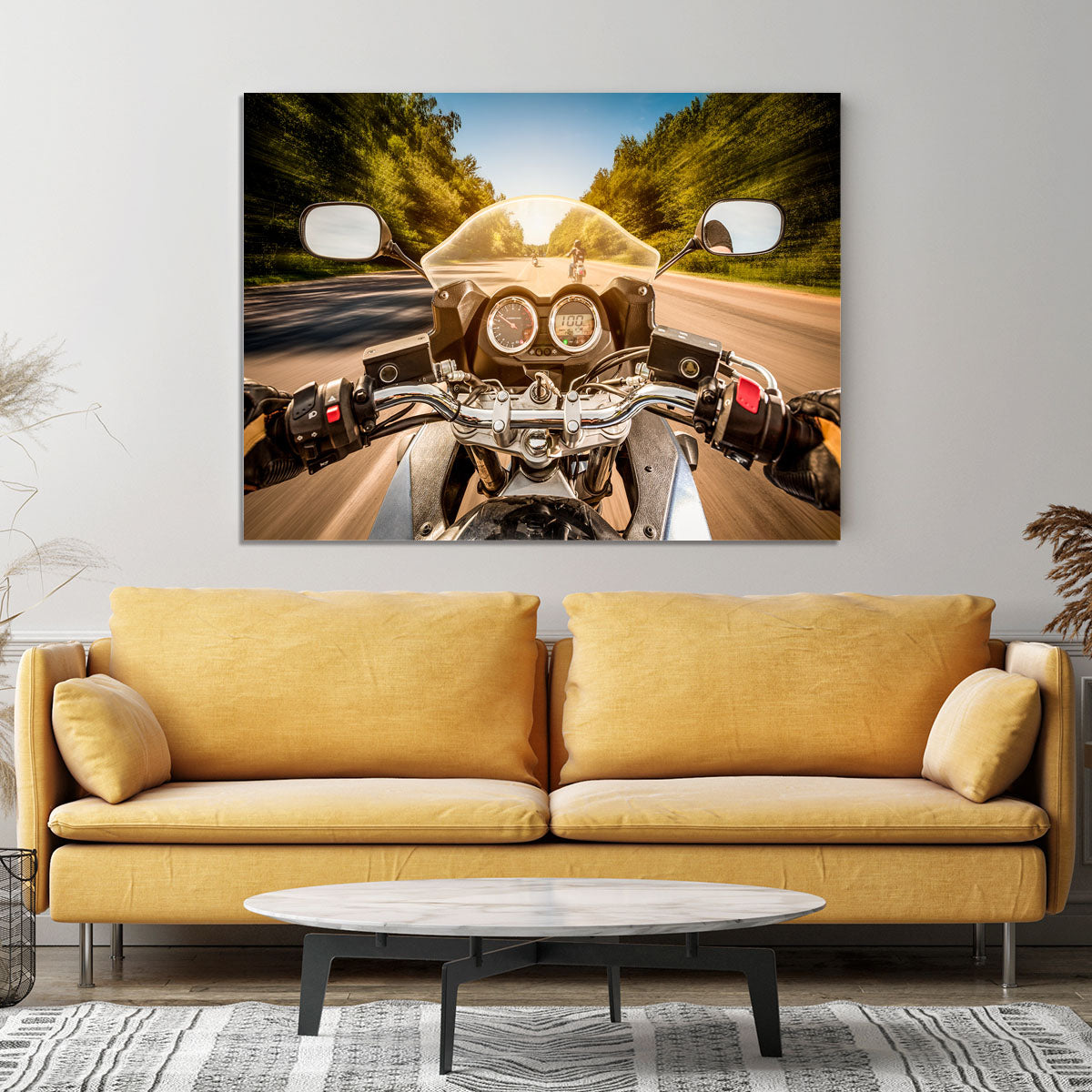 First Person Motorbike Ride Canvas Print or Poster - Canvas Art Rocks - 4