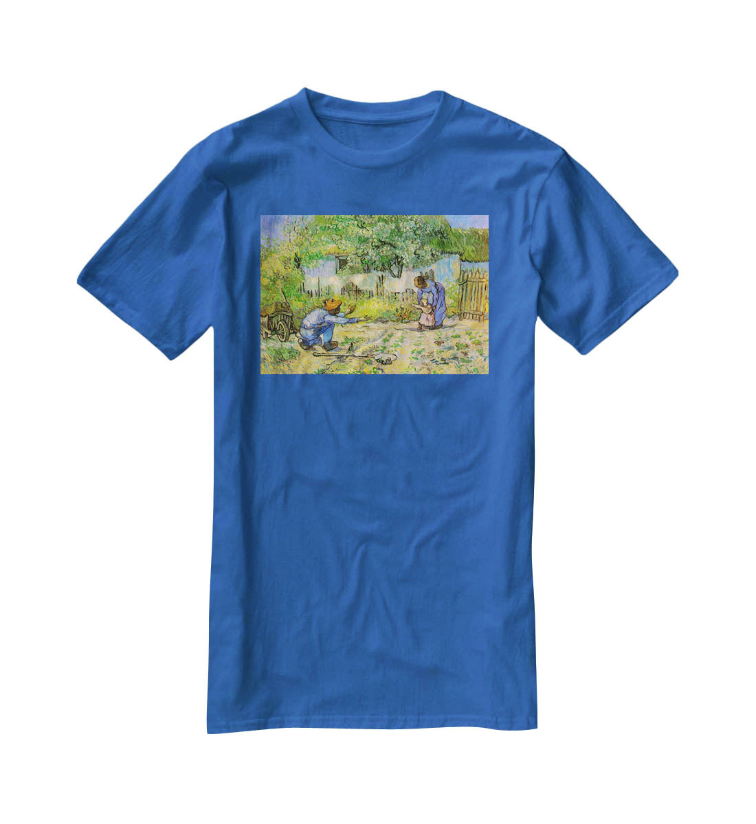 First Steps by Van Gogh T-Shirt - Canvas Art Rocks - 2