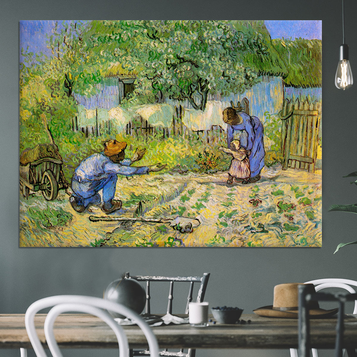 First Steps by Van Gogh Canvas Print or Poster - Canvas Art Rocks - 3