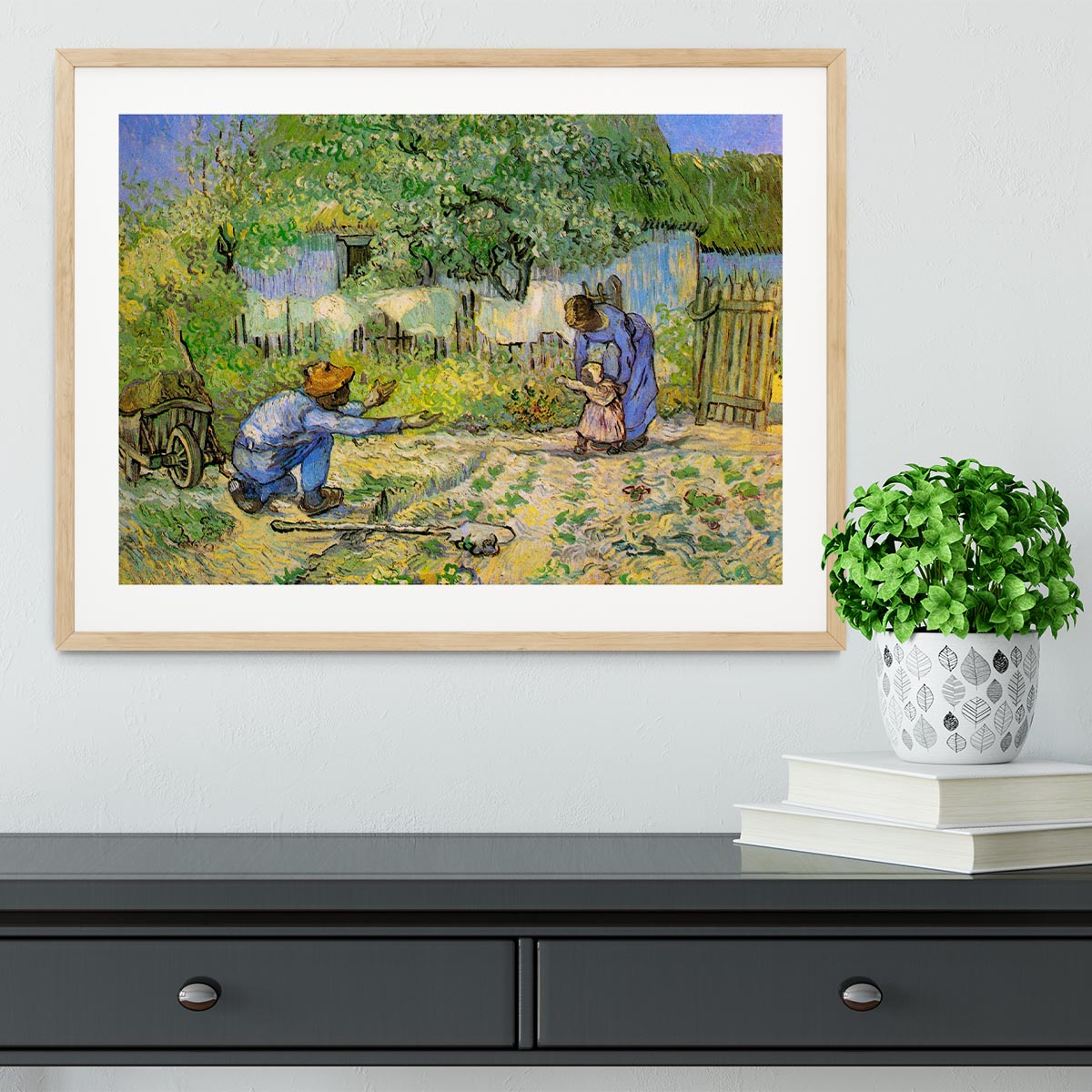 First Steps by Van Gogh Framed Print - Canvas Art Rocks - 3
