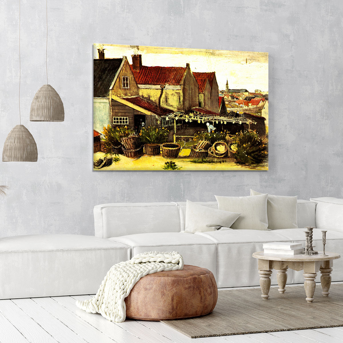 Fish-Drying Barn by Van Gogh Canvas Print or Poster - Canvas Art Rocks - 6