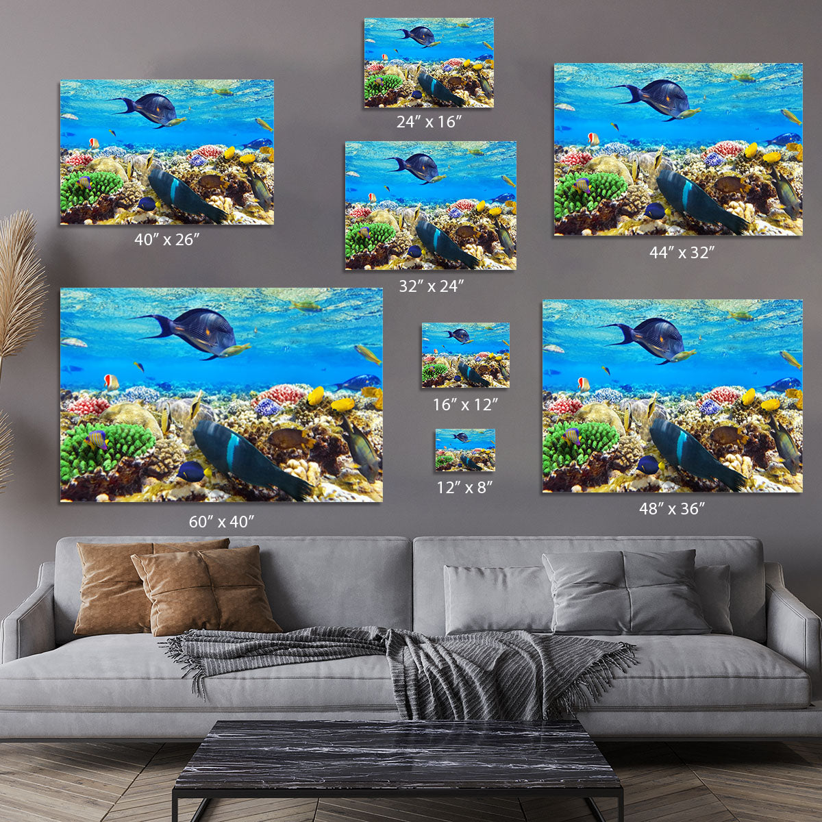 Fish in the Red Sea Canvas Print or Poster - Canvas Art Rocks - 7