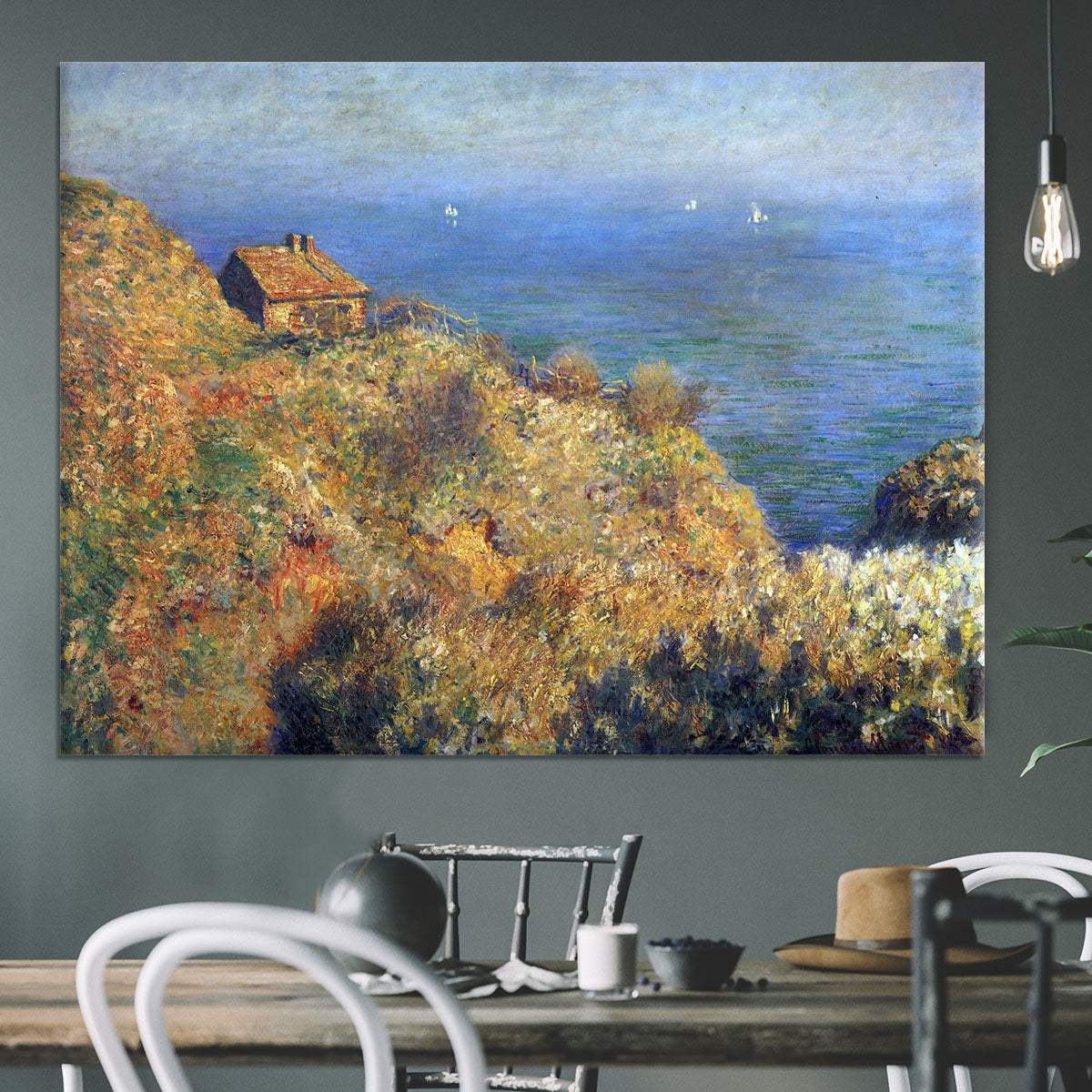 Fishermans lodge at Varengeville by Monet Canvas Print or Poster - Canvas Art Rocks - 3