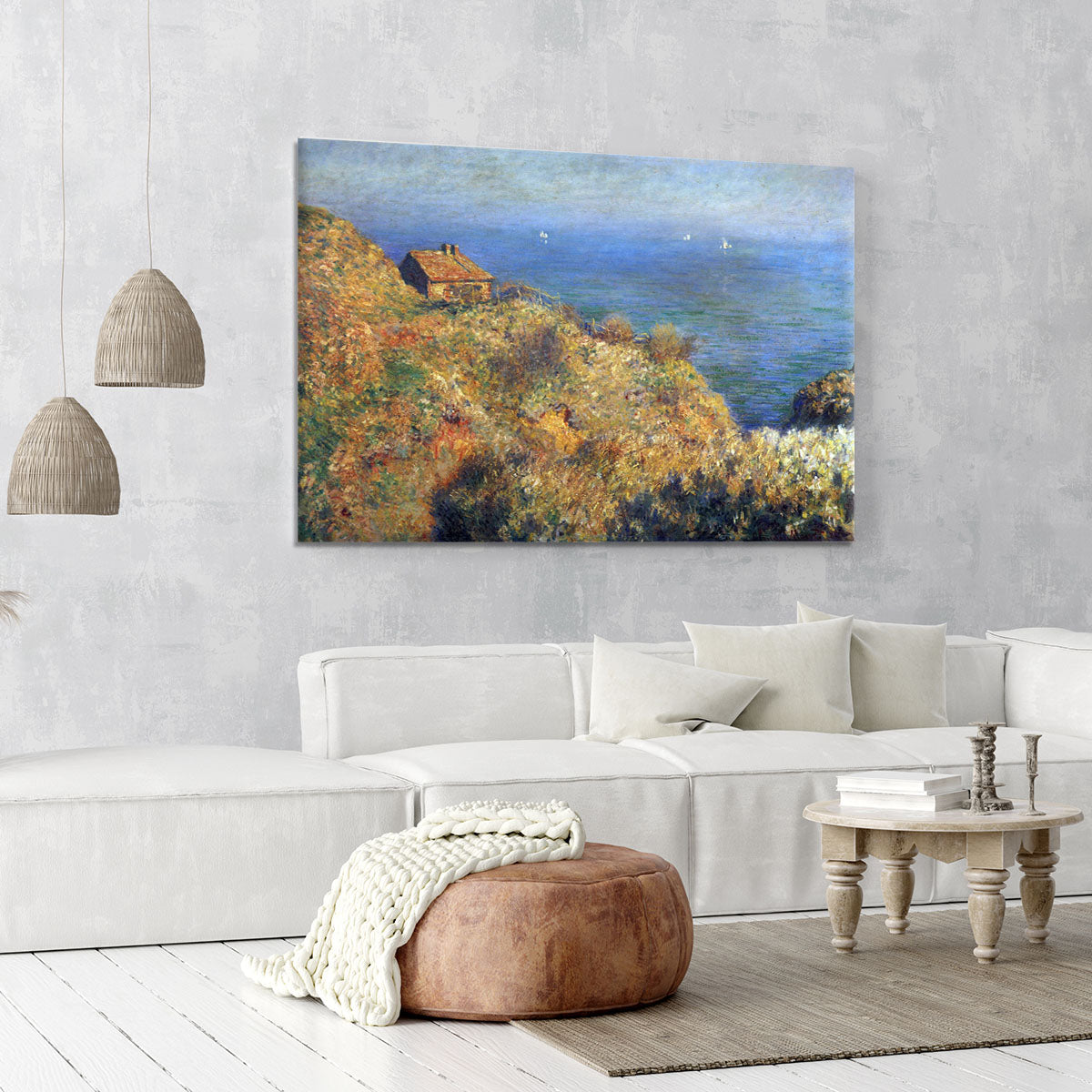 Fishermans lodge at Varengeville by Monet Canvas Print or Poster - Canvas Art Rocks - 6