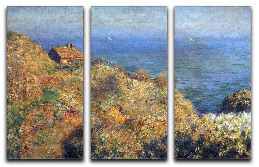 Fishermans lodge at Varengeville by Monet Split Panel Canvas Print - Canvas Art Rocks - 4