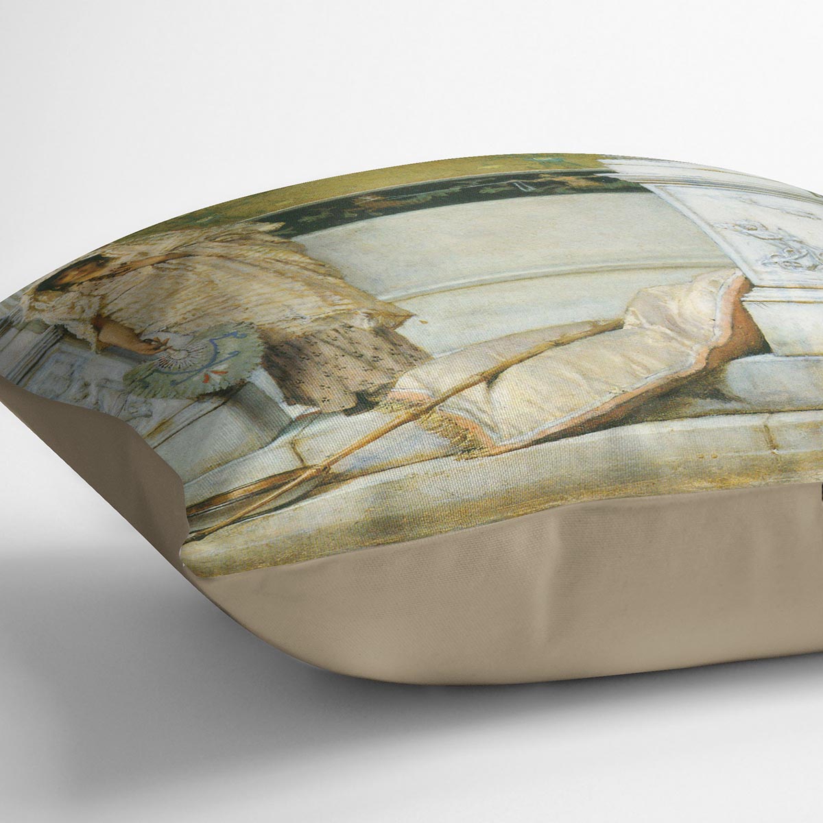 Fishing by Alma Tadema Cushion - Canvas Art Rocks - 2
