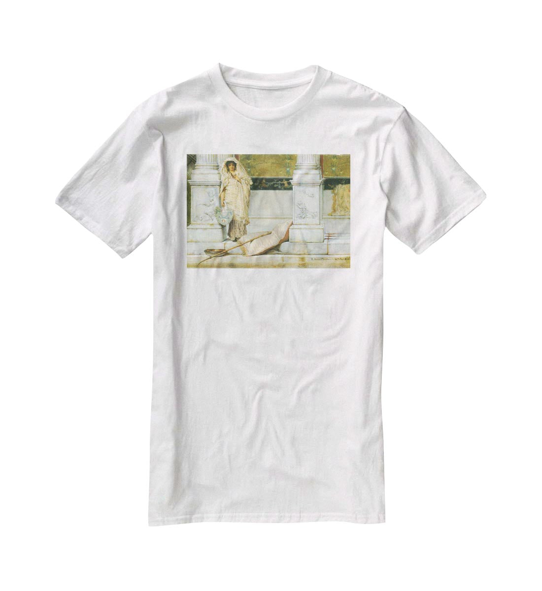 Fishing by Alma Tadema T-Shirt - Canvas Art Rocks - 5