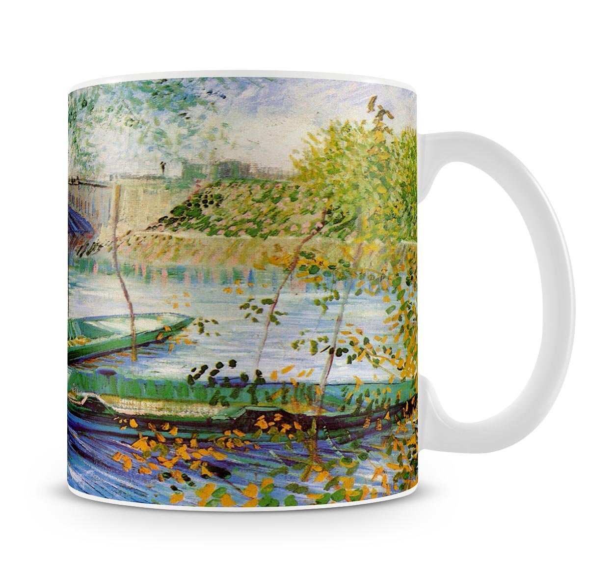 Fishing in Spring by Van Gogh Mug - Canvas Art Rocks - 4