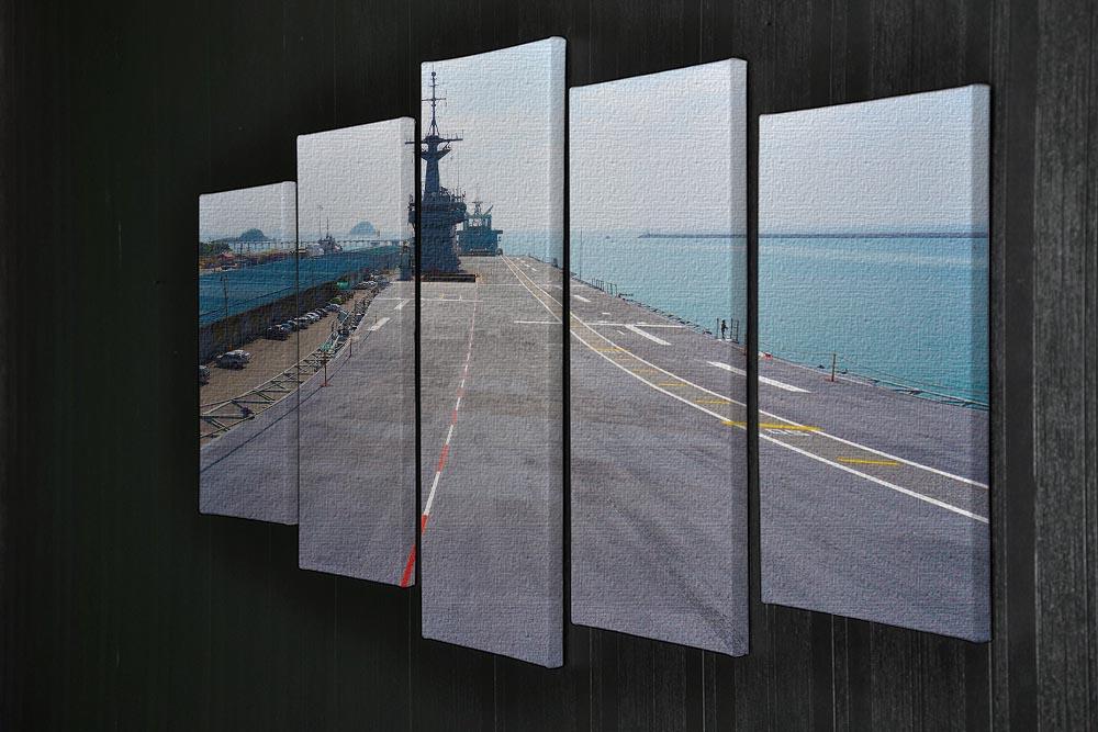 Flight deck of an aircraft carrier 5 Split Panel Canvas  - Canvas Art Rocks - 2