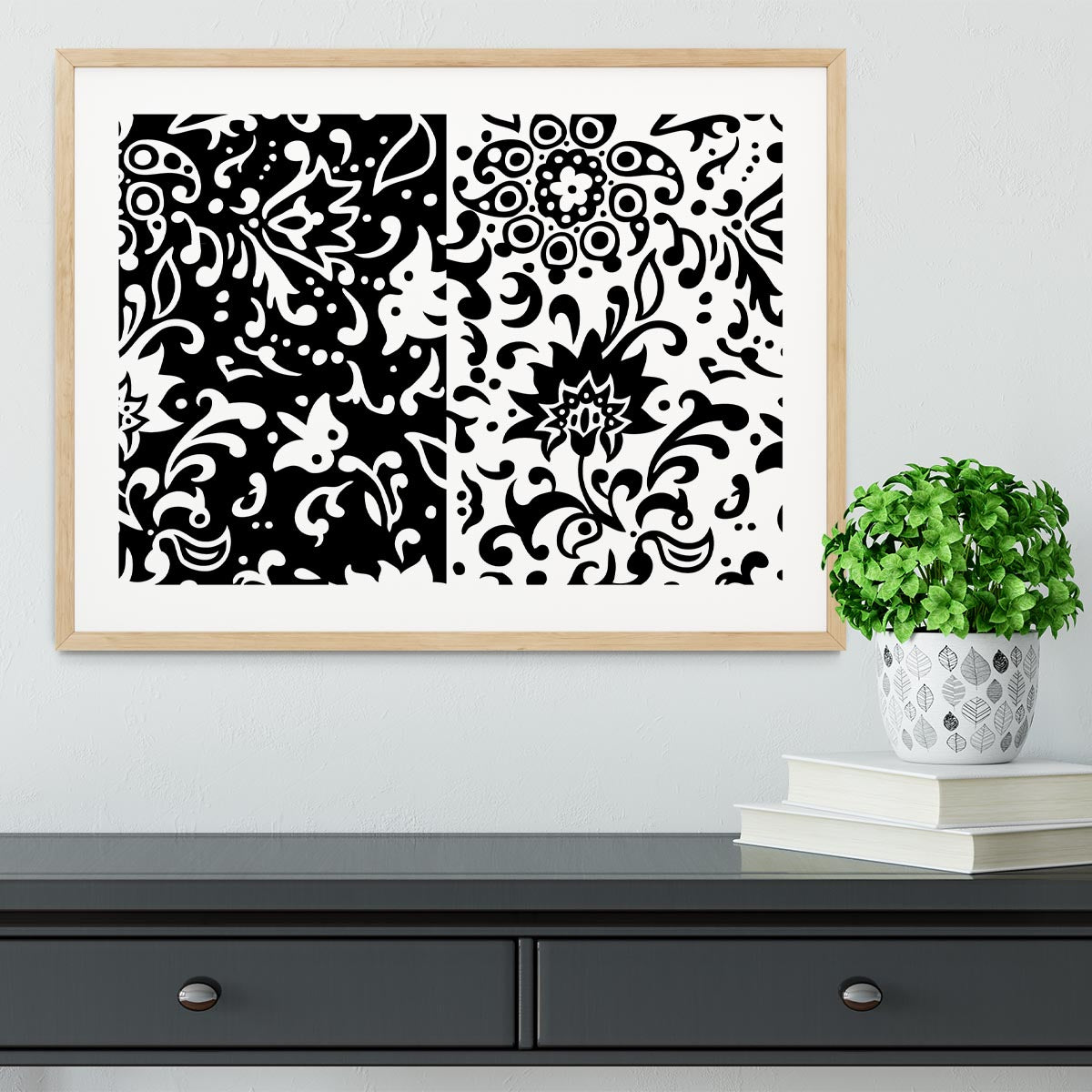 Floral Chic Framed Print - Canvas Art Rocks - 3