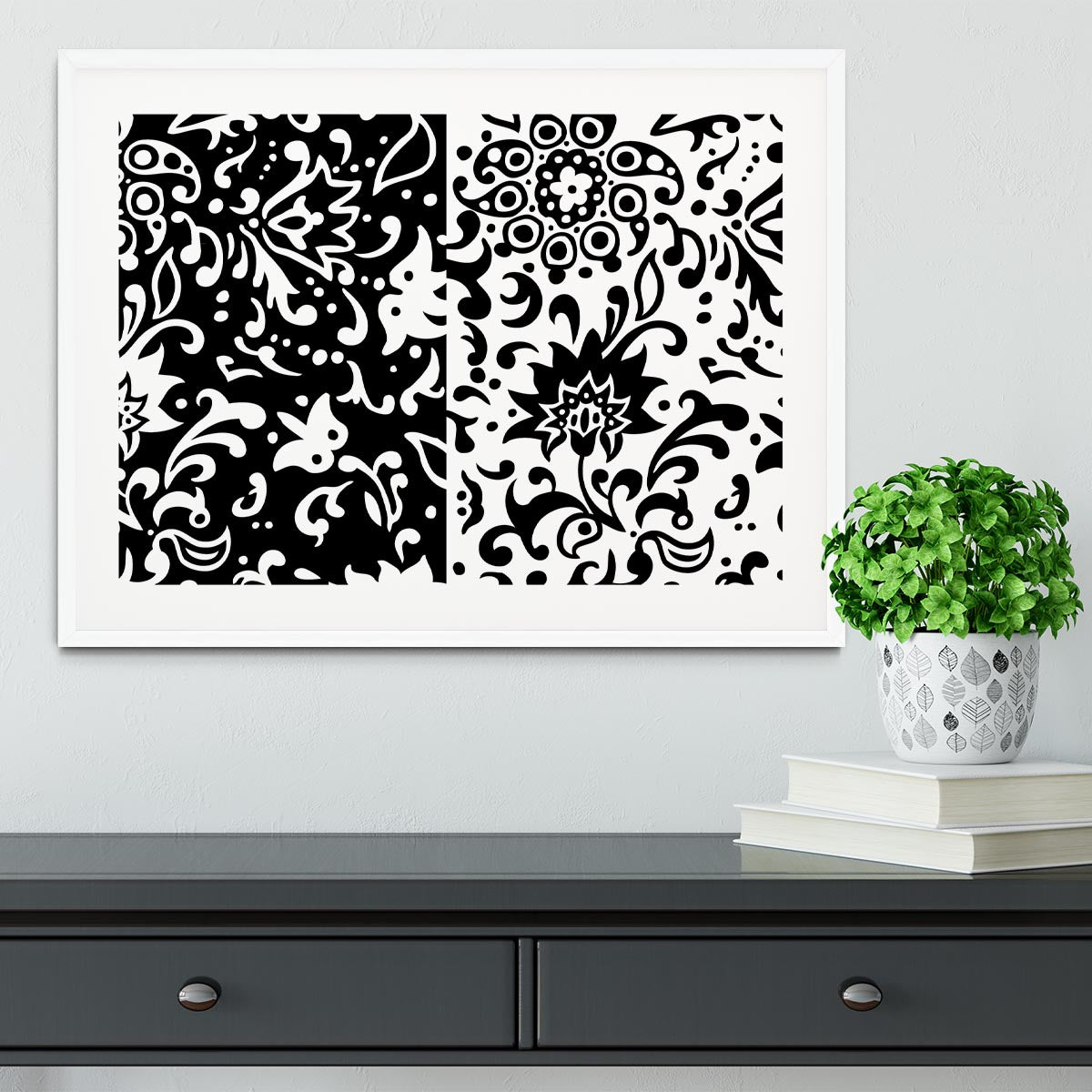 Floral Chic Framed Print - Canvas Art Rocks - 5