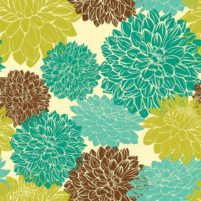 Floral seamless pattern Wall Mural Wallpaper