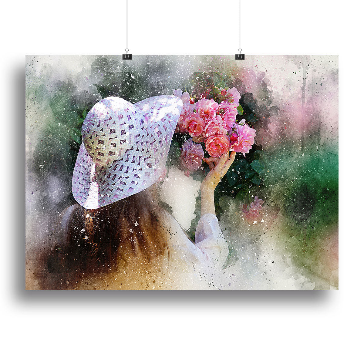 Flower Girl Painting Canvas Print or Poster - Canvas Art Rocks - 2