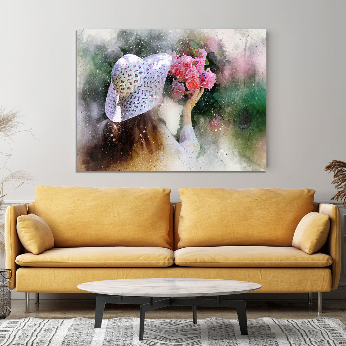 Flower Girl Painting Canvas Print or Poster - Canvas Art Rocks - 4