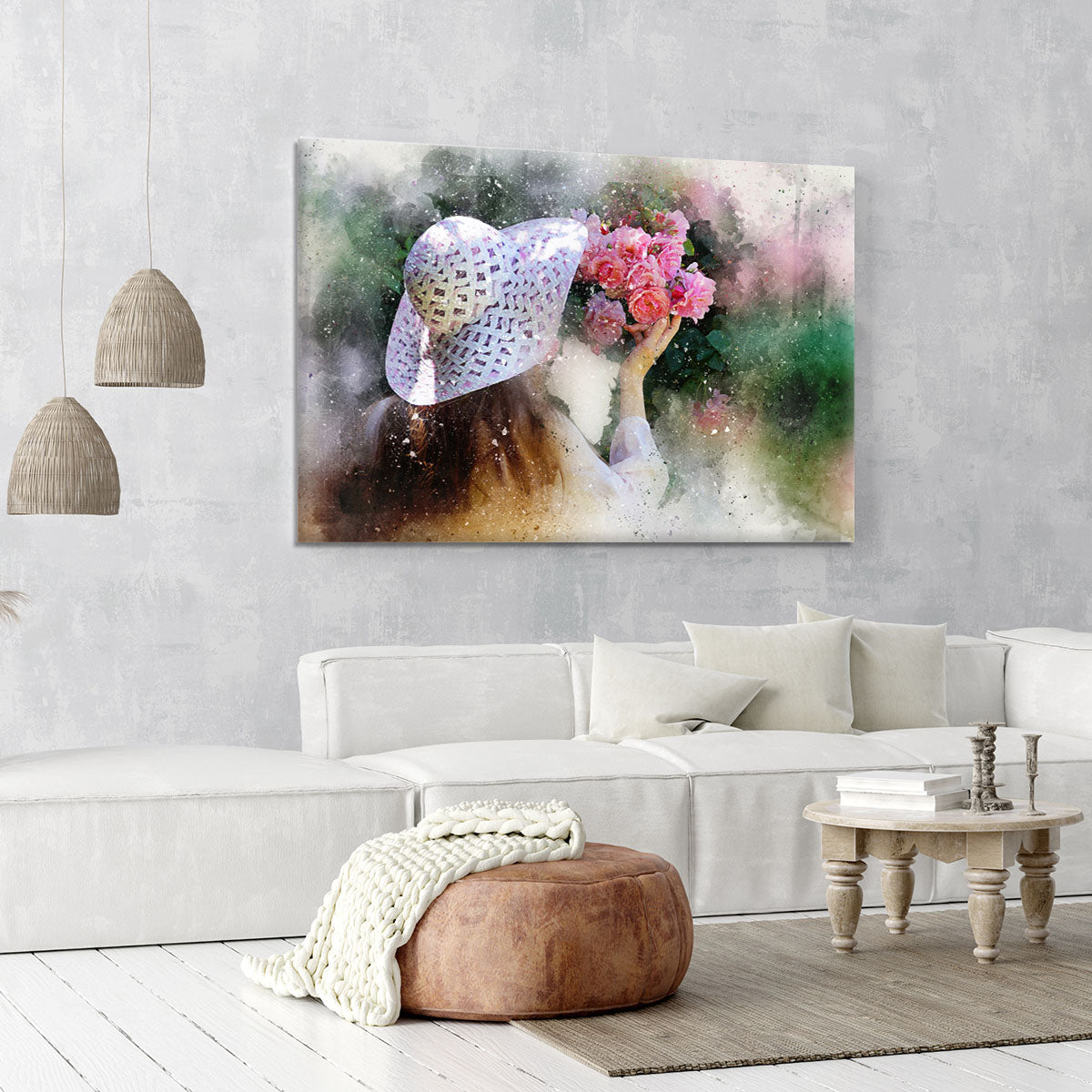 Flower Girl Painting Canvas Print or Poster - Canvas Art Rocks - 6