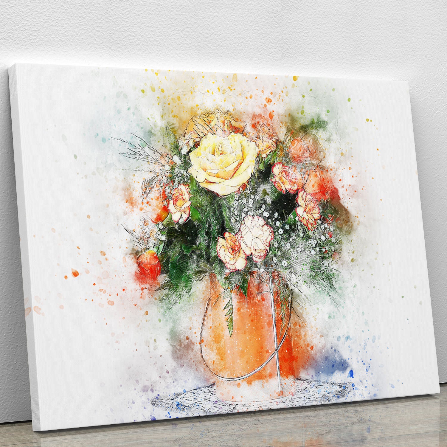 Flower Painting Canvas Print or Poster - Canvas Art Rocks - 1