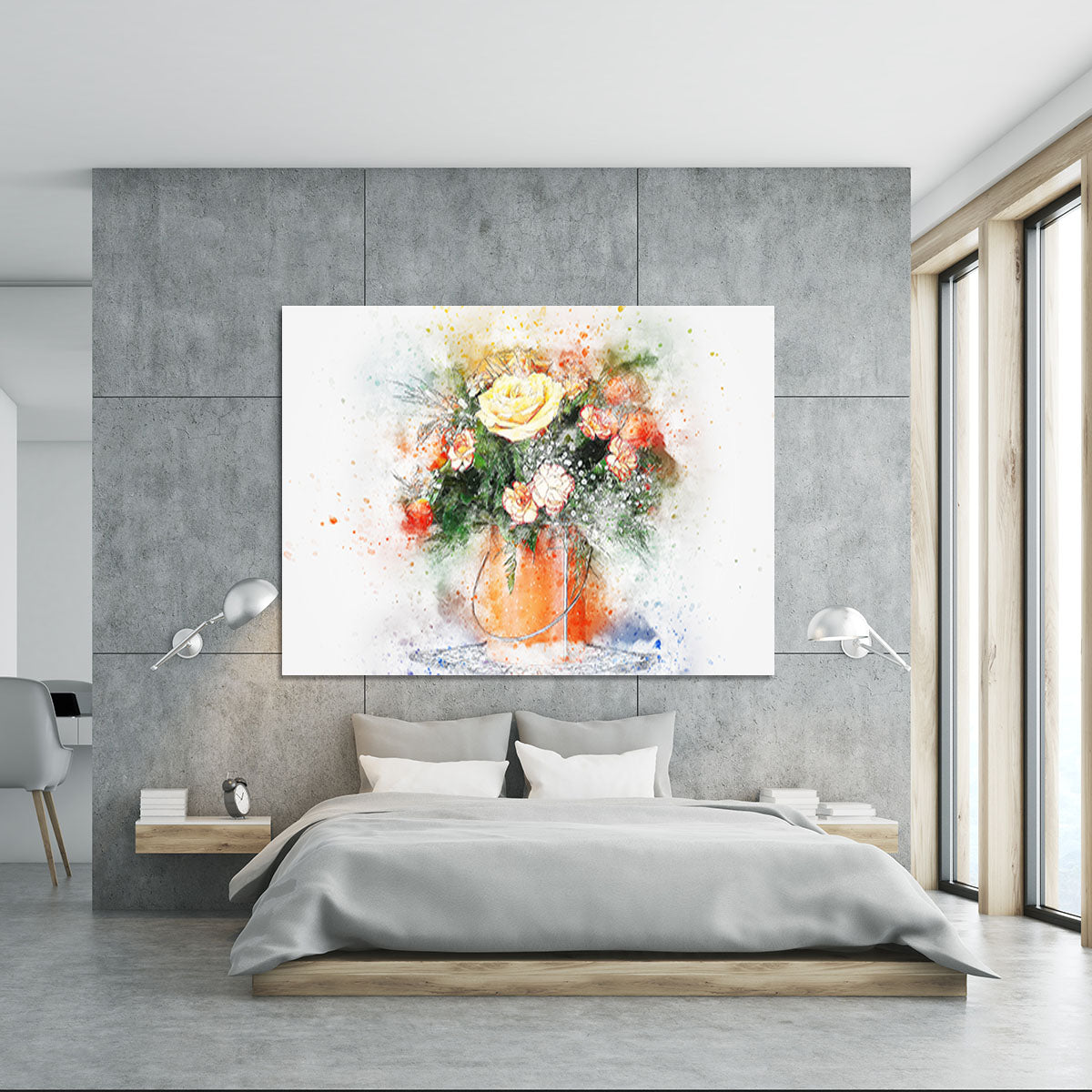 Flower Painting Canvas Print or Poster - Canvas Art Rocks - 5