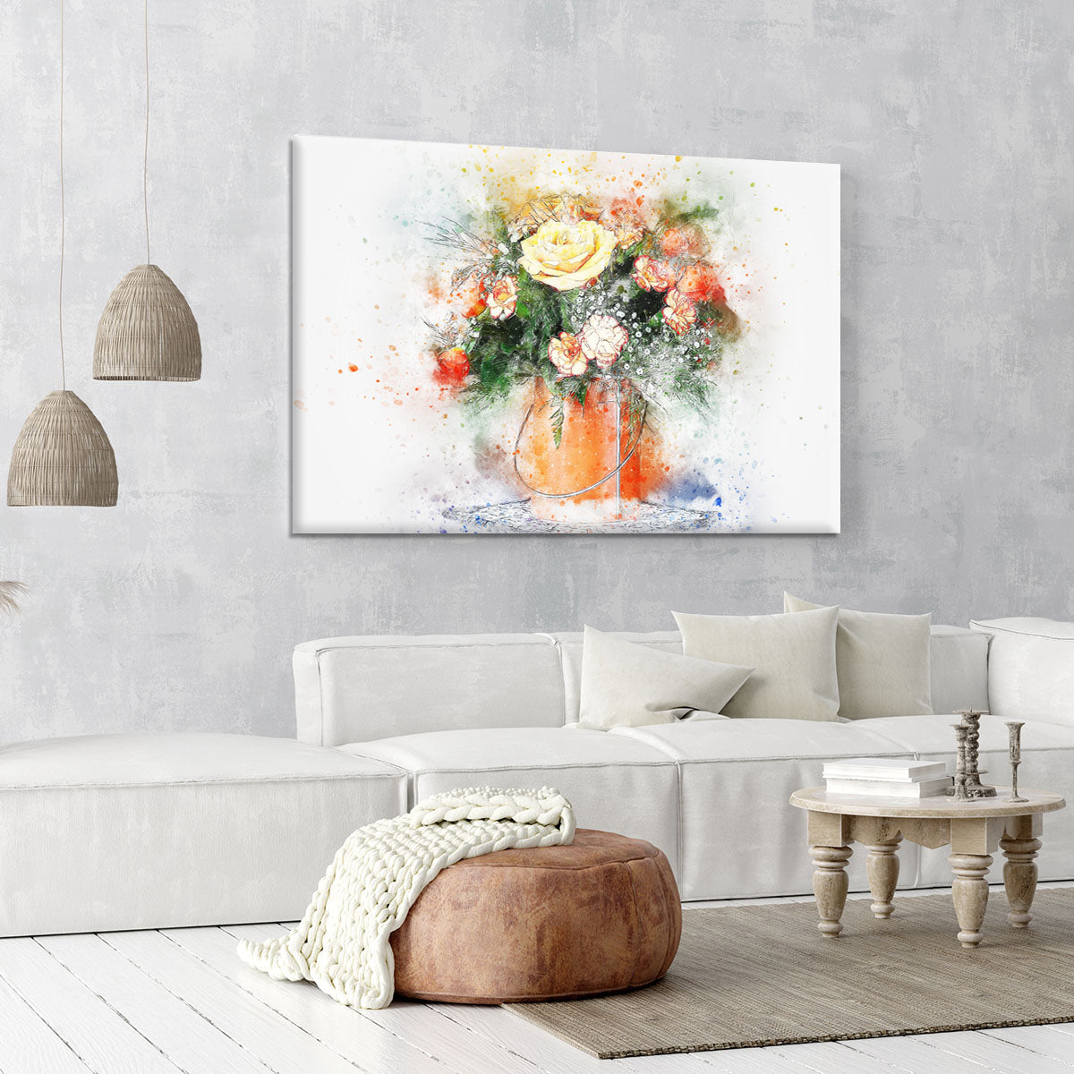 Flower Painting Canvas Print or Poster - Canvas Art Rocks - 6