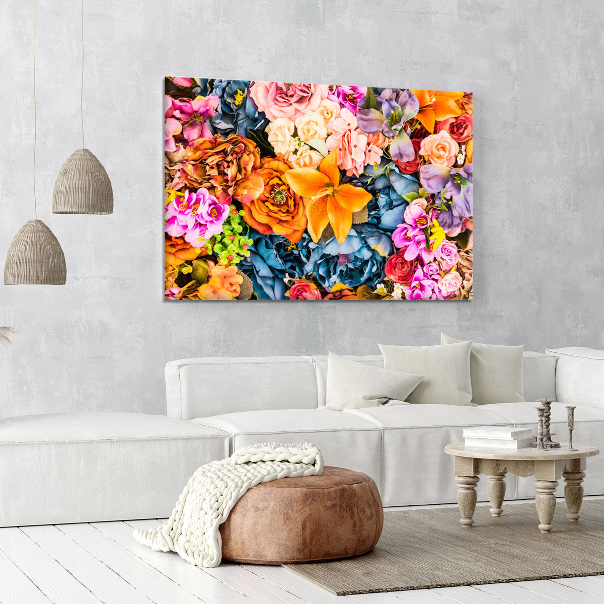 Flower background Canvas Print or Poster - Canvas Art Rocks - 6