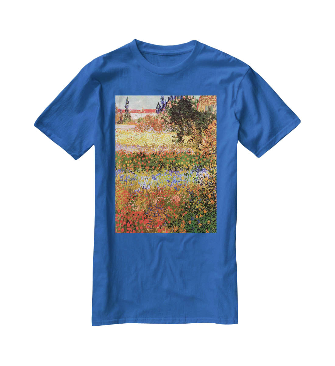 Flowering Garden by Van Gogh T-Shirt - Canvas Art Rocks - 2