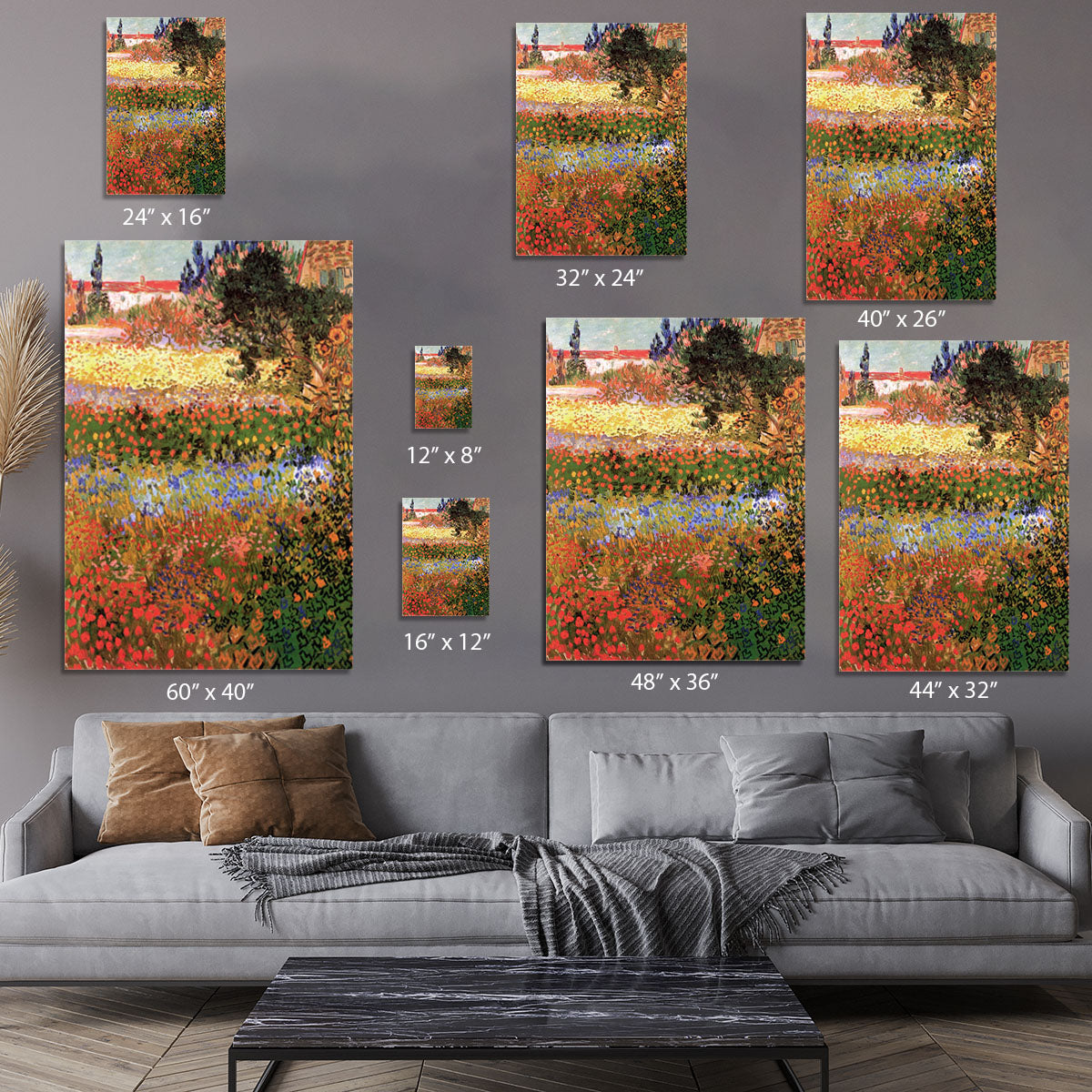 Flowering Garden by Van Gogh Canvas Print or Poster - Canvas Art Rocks - 7