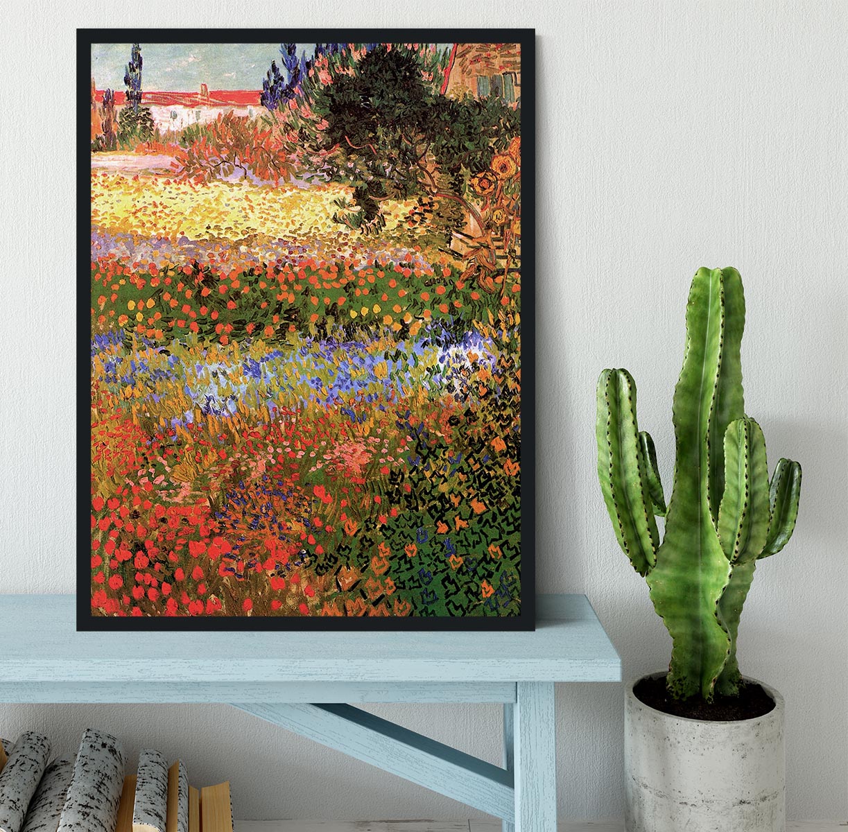 Flowering Garden by Van Gogh Framed Print - Canvas Art Rocks - 2