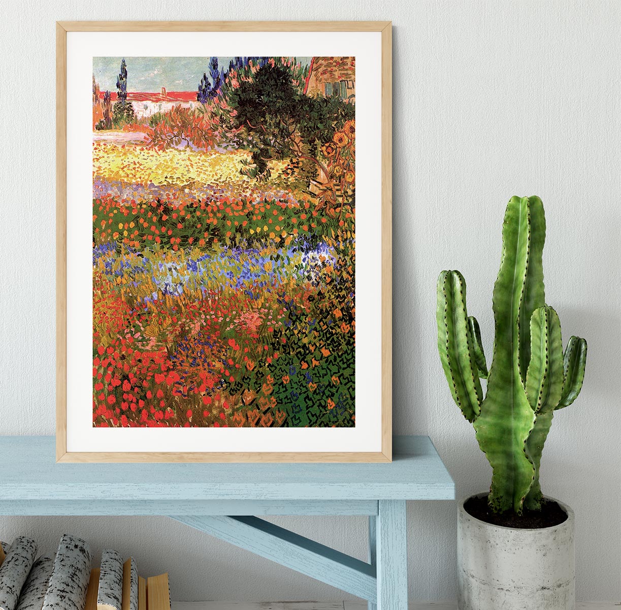Flowering Garden by Van Gogh Framed Print - Canvas Art Rocks - 3