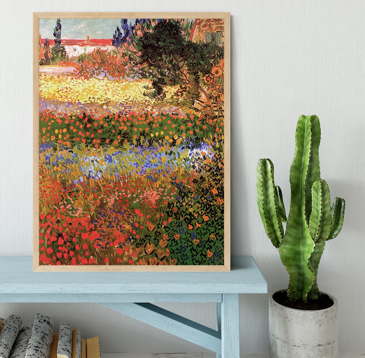 Flowering Garden by Van Gogh Framed Print - Canvas Art Rocks - 4