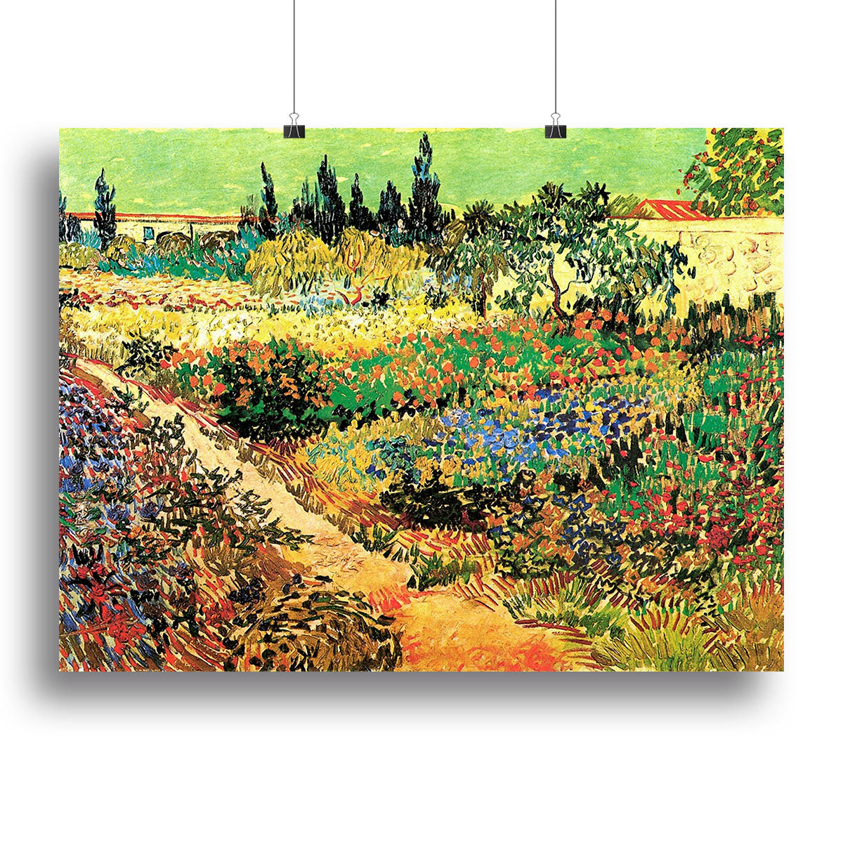 Flowering Garden with Path by Van Gogh Canvas Print or Poster - Canvas Art Rocks - 2