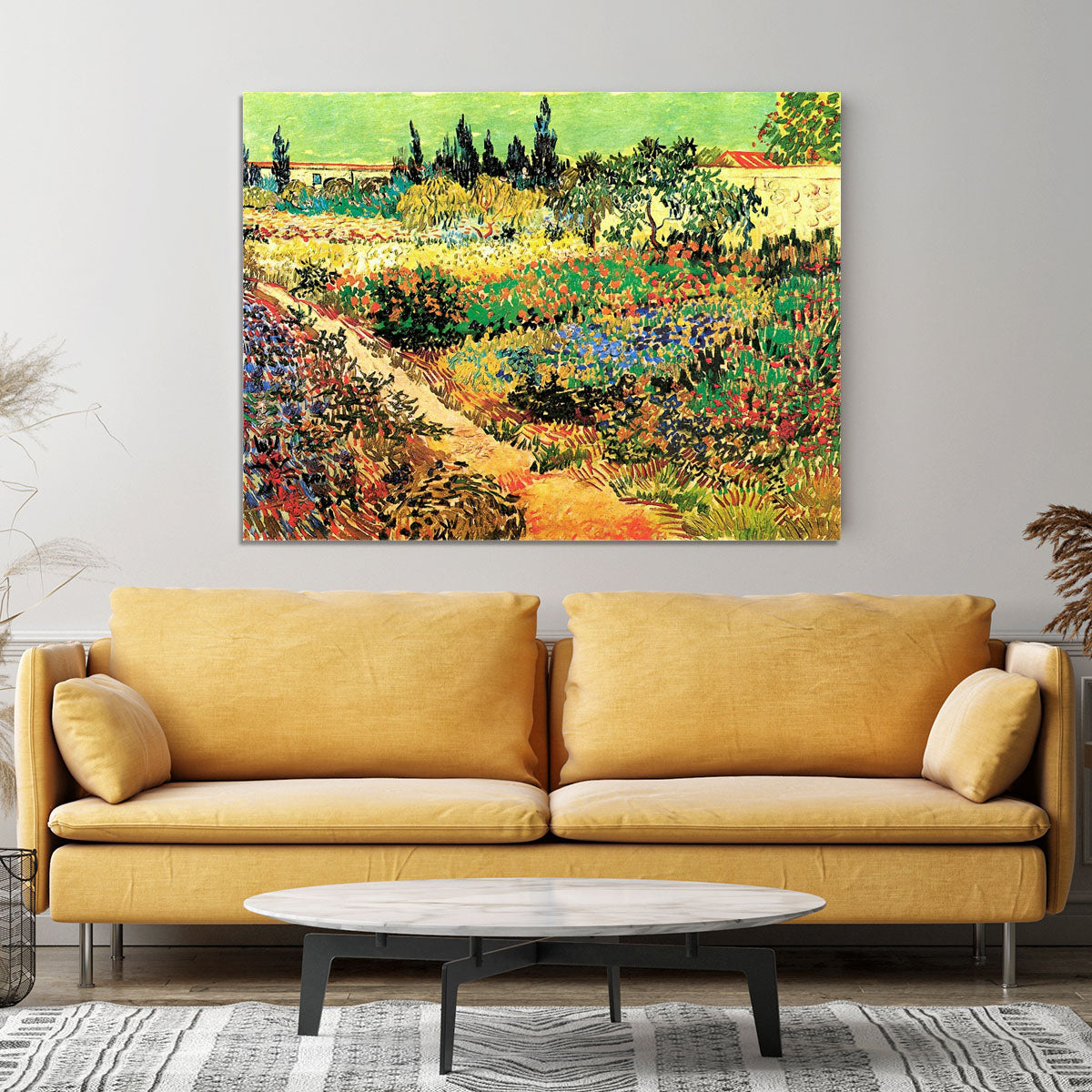 Flowering Garden with Path by Van Gogh Canvas Print or Poster - Canvas Art Rocks - 4