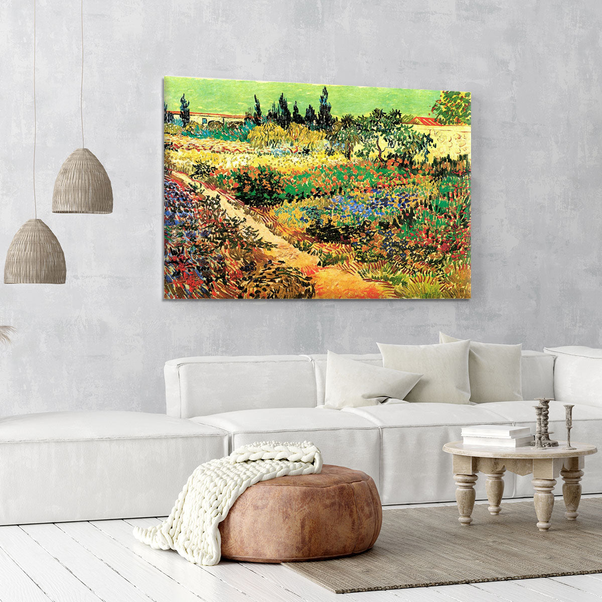 Flowering Garden with Path by Van Gogh Canvas Print or Poster - Canvas Art Rocks - 6