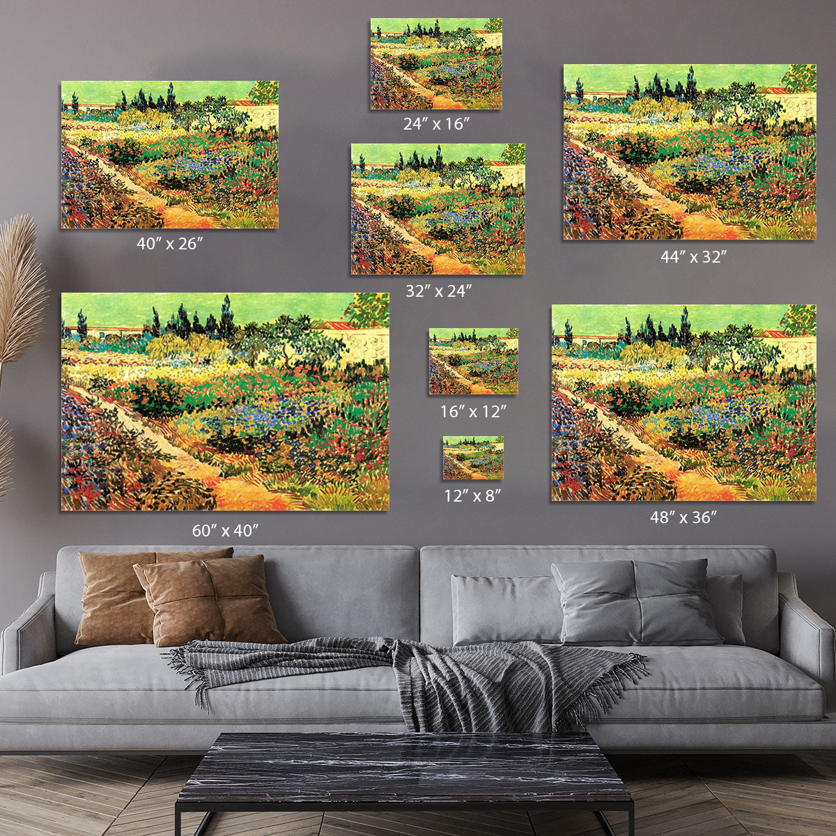 Flowering Garden with Path by Van Gogh Canvas Print or Poster - Canvas Art Rocks - 7