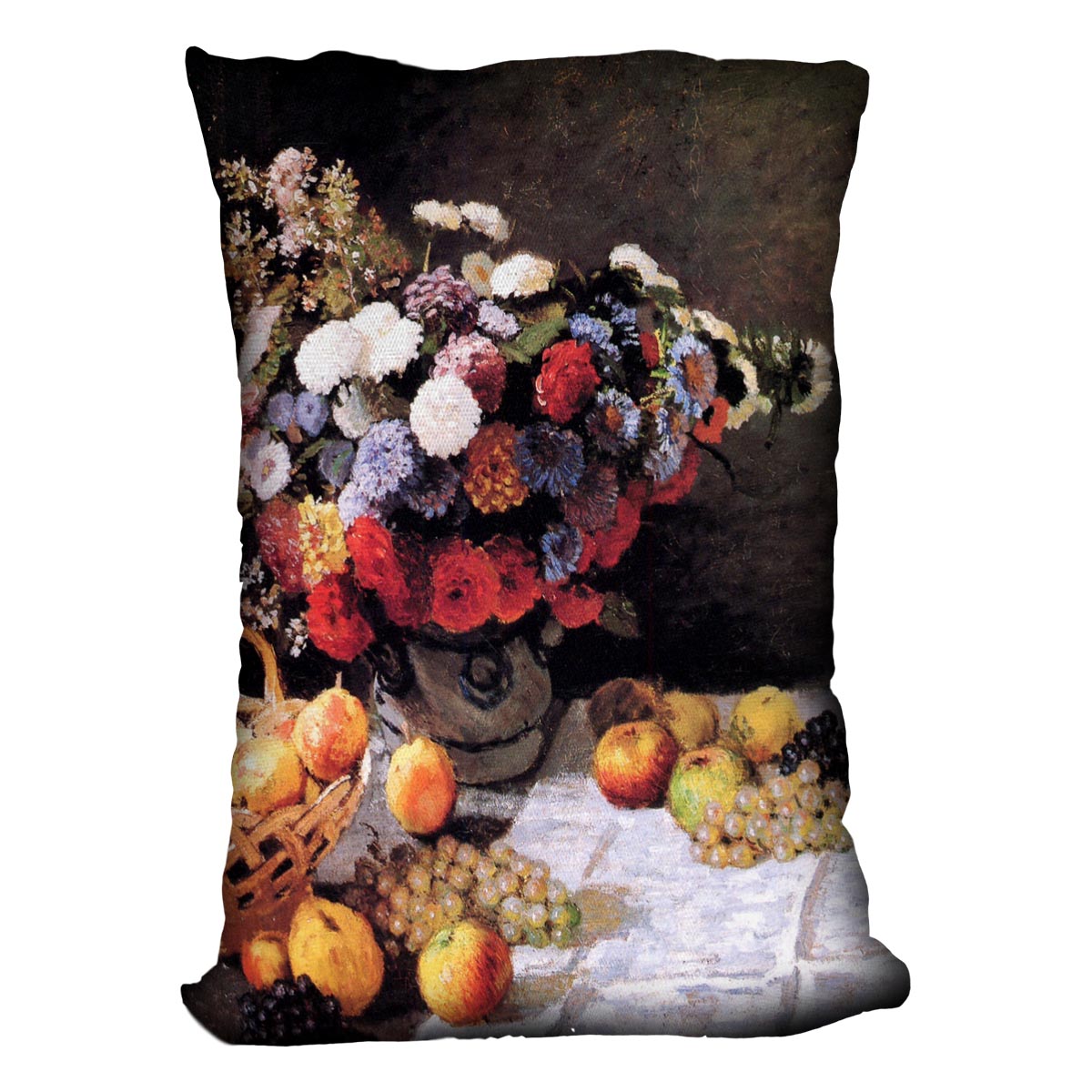 Flowers and Fruits by Monet Cushion